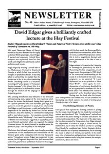 Newsletter cover