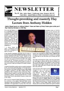 Newsletter cover